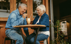 Blue Ridge Assisted Living Residents At Cafe