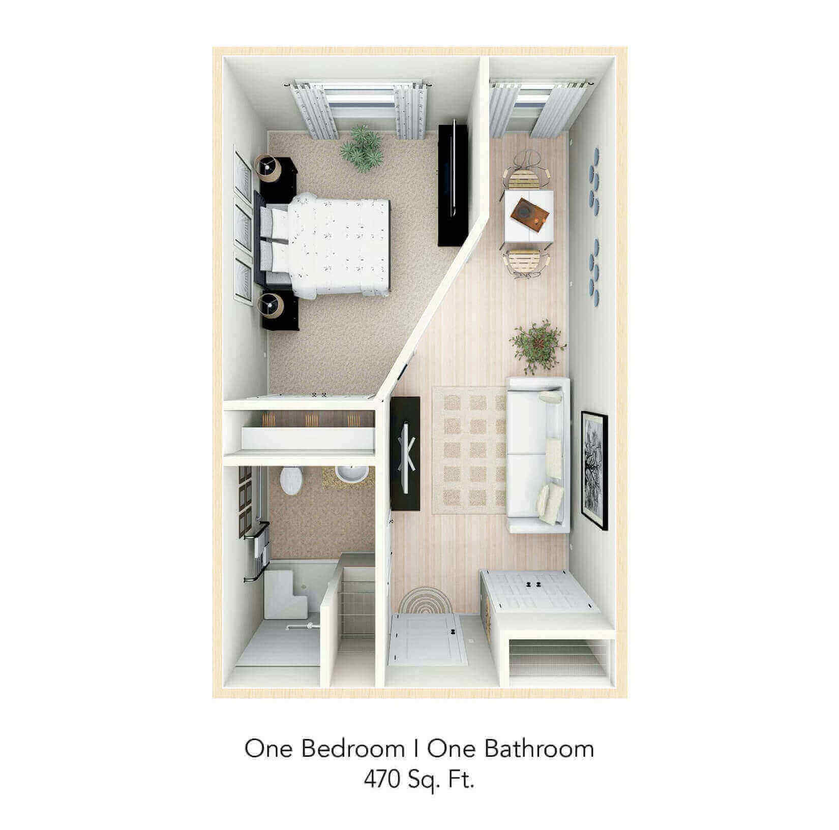 Blue Ridge Assisted Living & Memory Care Basswood Suite Floor Plan